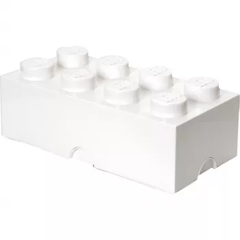 LEGO Storage Brick 8 valkoinen, säilytyslaatikko valkoinen