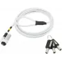 Mobilis 001329 kaapelilukko valkoinen 1,8 m (1329)