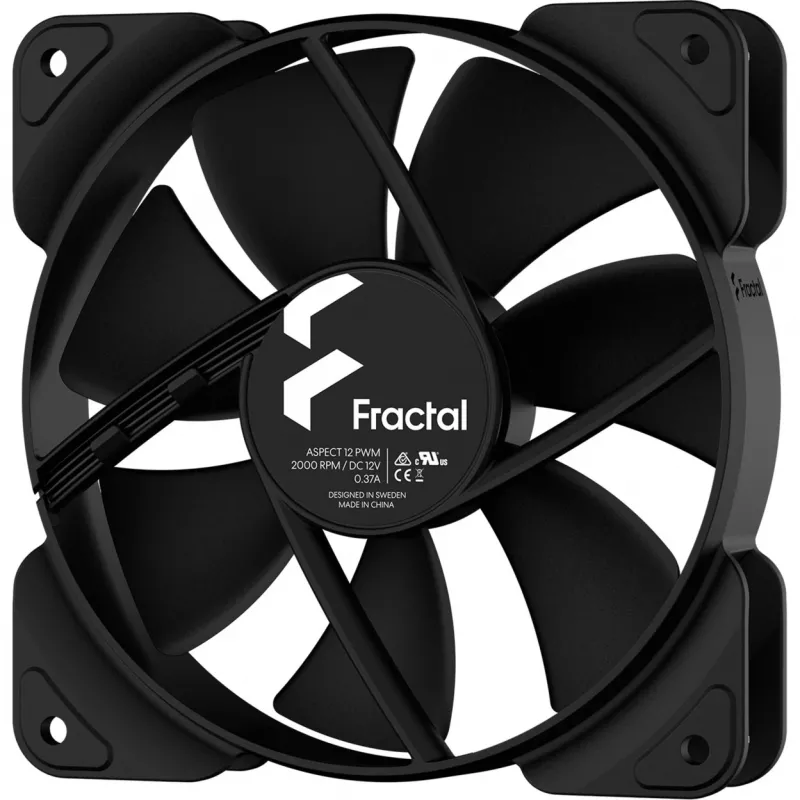 FRACTAL DESIGN Aspect 12 PWM 120 mm kotelotuuletin musta