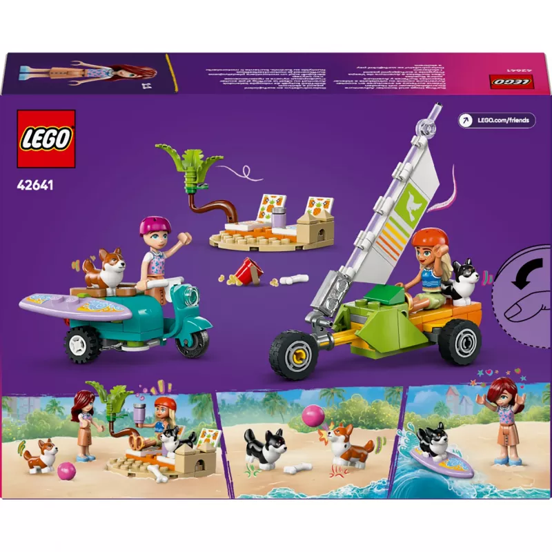 LEGO FRIENDS 42641 Surffaavat koirat ja skootteriseikkailu