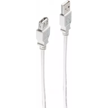 USB-kaapeli ShiverPeaks BS77122 USB 2.0 1,8 m harmaa