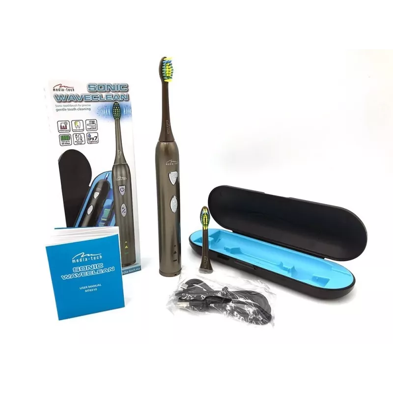 Hammasharja Media-Tech SONIC WAVECLEAN aikuiset ruskea
