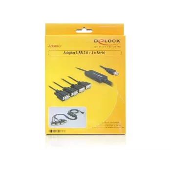 DeLock USB2.0 > 4 x sarjaporttisovitin - sarjaporttisovitin - USB - RS-232 x 4 (61887)