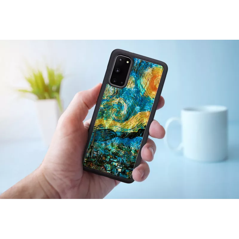 iKins suojakotelo Samsung Galaxy S20:lle – musta tähtiyö-muotoilu