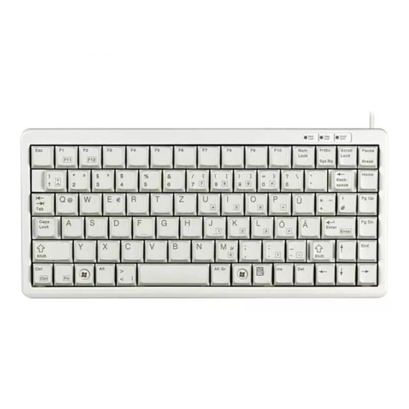 Cherry G84-4100 kompakti näppäimistö, vaaleanharmaa, USB/PS/2