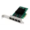 DIGITUS 4-porttinen Gigabit Ethernet -verkkokortti, RJ45, PCI Express, Intel I350
