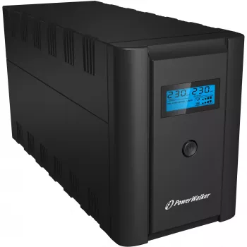 PowerWalker VI 2200 LCD/IEC UPS (keskeytymätön virransyöttö) line-interaktiivinen 2,2 kVA 1200 W 6 AC-lähtöä
