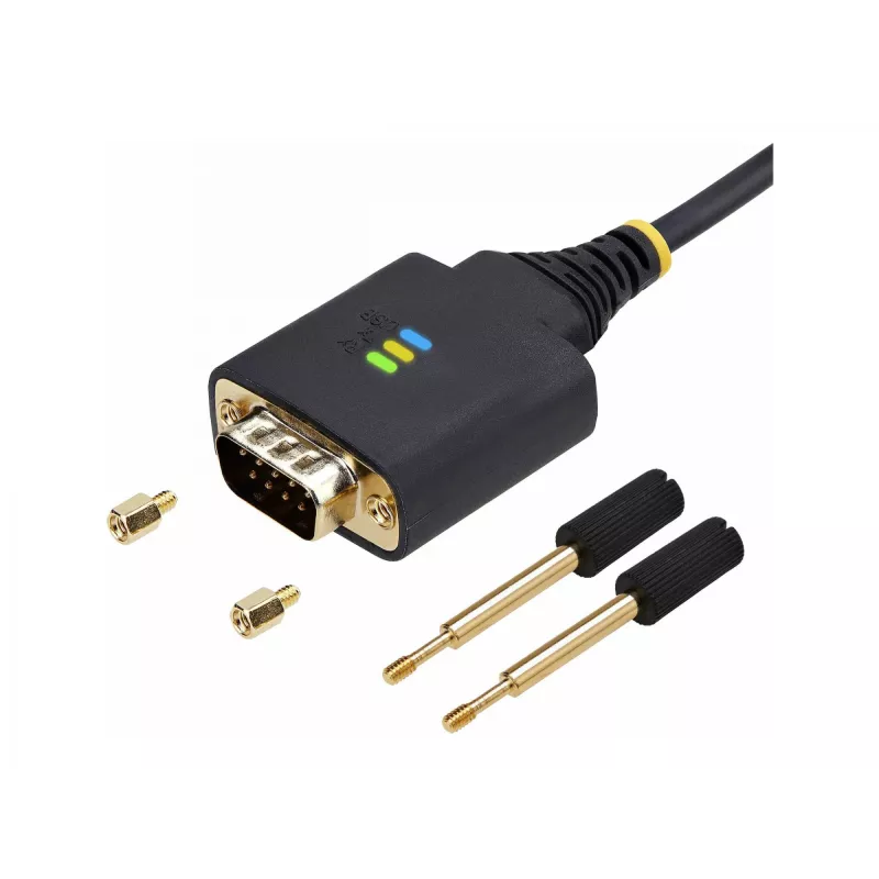 StarTech.com 13ft (4m) 2-porttinen USB-sarja-adapterikaapeli, vaihdettavat DB9-ruuvit/mutterit, COM-säilytys, USB-A - DB9 RS232, FTDI, tason 4 ESD-suoja, Windows/macOS/ChromeOS/Linux – tukeva TPE-rakenne