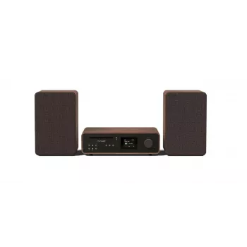 Pure Classic Stereo HiFi-audiojärjestelmä 100W DAB+ Bluetooth Wi-Fi CD musta pähkinä
