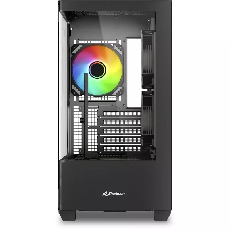 PC-kotelo Sharkoon Elite Shark CM100 Tower Micro-ATX, ilman virtalähdettä, musta
