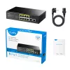 Cudy FS1010P verkkokytkin Fast Ethernet (10/100) Power over Ethernet (PoE) musta