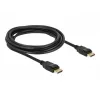 Delock - DisplayPort-kaapeli - DisplayPort (M) - DisplayPort (M) - 3 m - lukittuva - musta