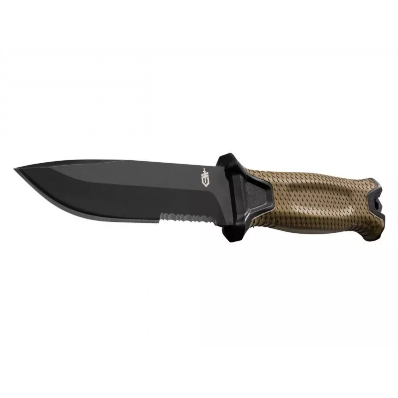 Selviytymisveitsi GERBER Strongarm Fixed Serrated Coyote