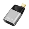 LogiLink USB 3.2 Gen2 Type-C -adapteri C/M - HDMI-A USB-C 4K PD alumiini musta/harmaa
