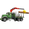 Puutavara-auto BRUDER MACK Granite 3 tukilla