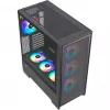 PC-kotelo Silentware Air 2000 A-RGB musta — Mid-Tower, karkaistusta lasista valmistettu sivupaneeli