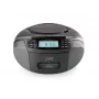 Radio-soitin JVC RC-E444B musta CD-soittimella ja FM-virittimellä