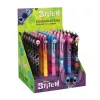 Sisäänvedettävä kumitettava kuulakärkikynä kumipinnoitteella CoolPack Disney Stitch musta