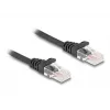DeLOCK RJ45 spiraalikaapeli, pistoke – pistoke, Cat.5e, 2 m, musta