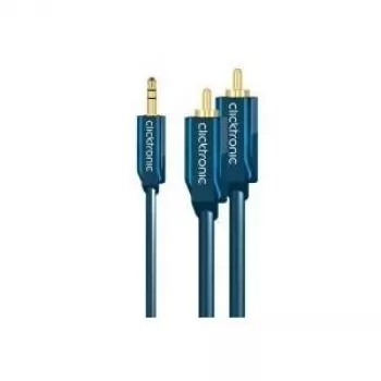 Audiokaapeli 3,5 mm 2 x RCA ClickTronic 10 m MP3-sovitin