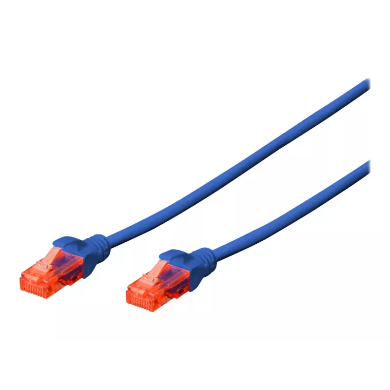 Verkkokaapeli Digitus CAT 6 U/UTP RJ-45 Cat6 0,25 m sininen