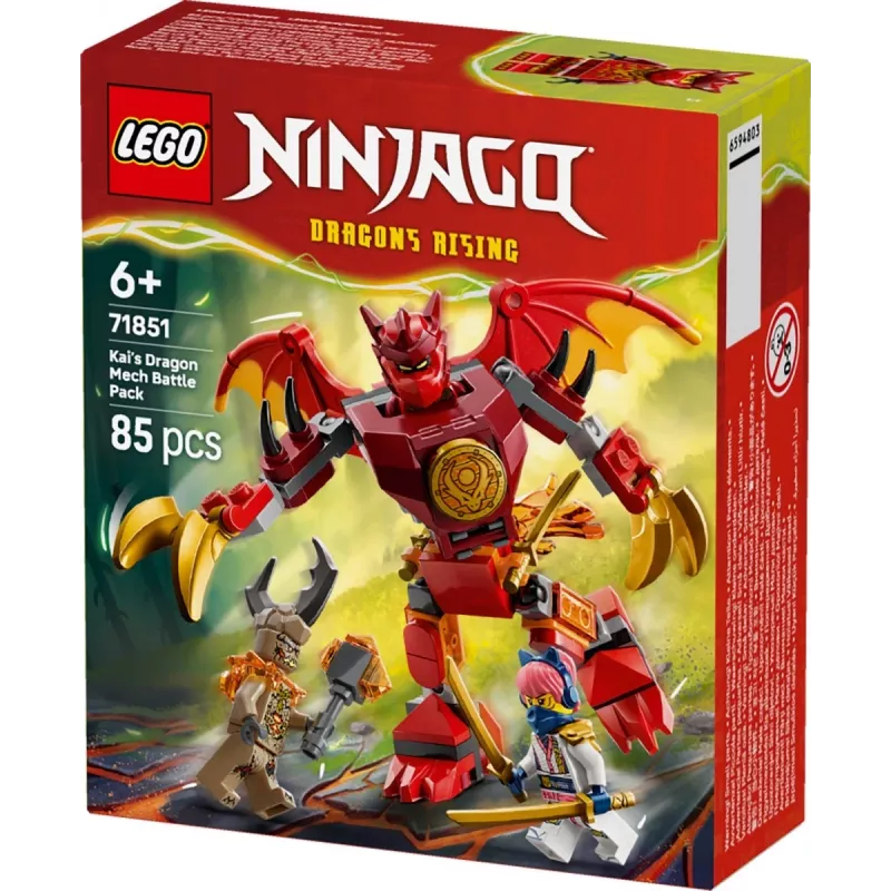 LEGO NINJAGO 71851 Kain lohikäärmemekkitaistelupakkaus