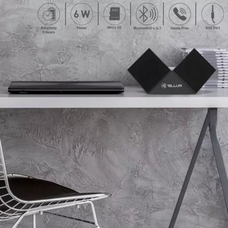 Kannettava kaiutin Tellur Bluetooth-kaiutin Nyx musta