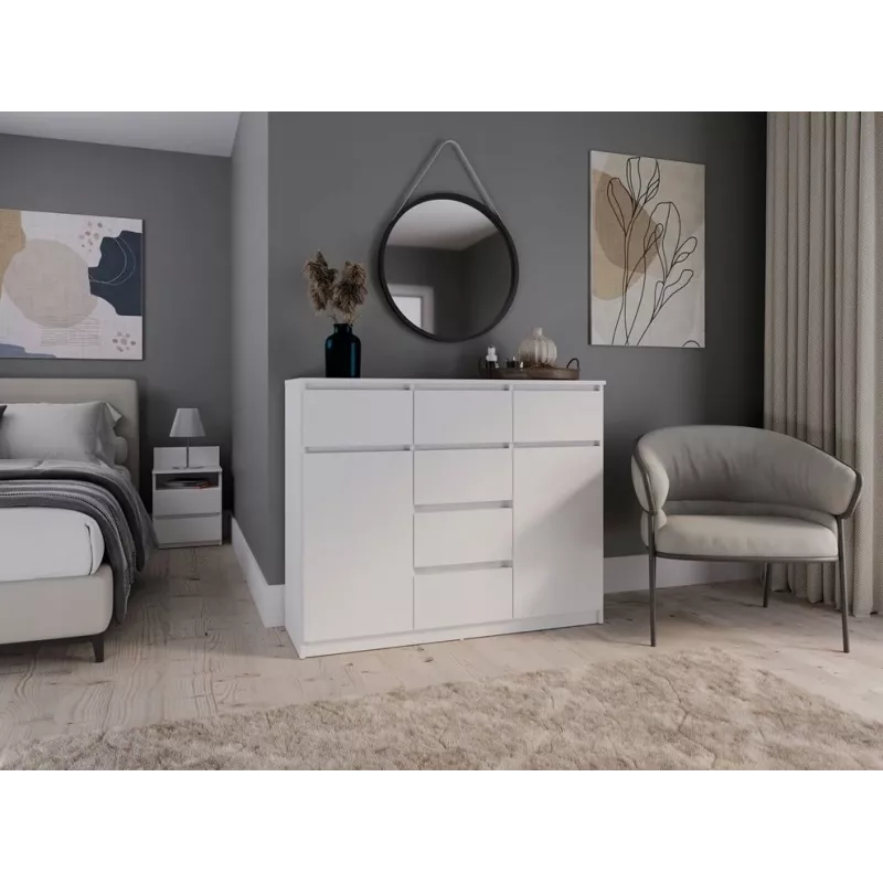 MALWA 2D6S valkoinen lipasto