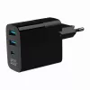Gembird TA-UC-PDQC30LCD-BK-02 laturi mobiililaitteille universaali musta AC pikalataus sisäkäyttöön