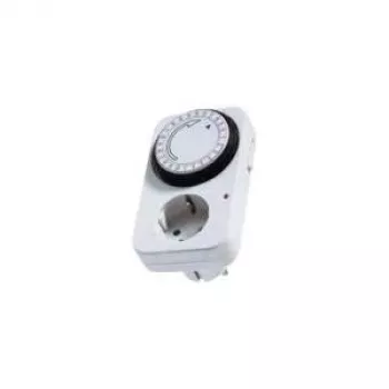Vuorokausikellokytkin Bachmann 24h 1x Schuko 16A/230V~/3680W valkoinen