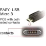 DeLOCK EASY-USB 2.0 kaapeli Type-A uros - Micro-B uros kulma 5 m musta