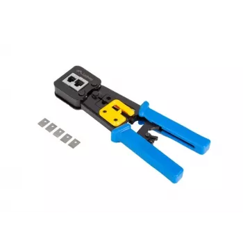 Puristustyökalu LANBERG NT-0204 RJ-45-liittimille, musta/sininen, 272×110,5×30 mm, 140 g