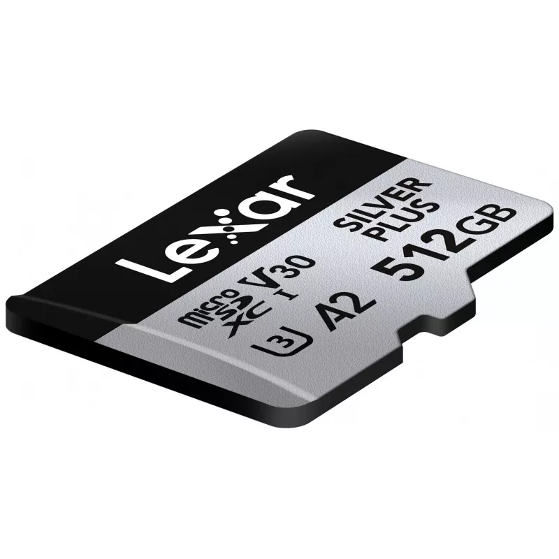 Flash-muisti Lexar 512 GB UHS-I microSDXC SILVER PLUS