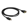 Delock kaapeli DisplayPort 1.1 uros > DVI 24+1 uros passiivinen 1 m musta (82590)