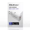 GaN-laturi QOLTEC 51822 65W 2×USB-A 2×USB-C