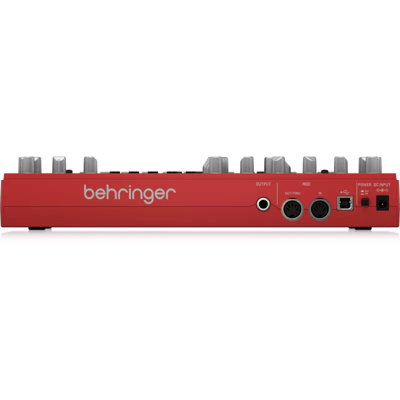 Analogi syntetisaattori Behringer TD-3-RD punainen 9V DC