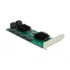 DeLOCK 8-porttinen SATA PCI Express x1 -kortti Low-Profile