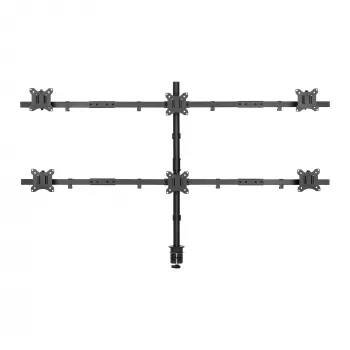 LCD-teline SBOX LCD-352/6-2 17–32 tuuman näytöille, 7×7 kg, VESA 100×100