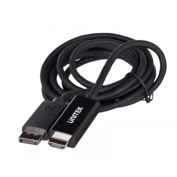 UNITEK KAAPELI DisplayPort 1.2, HDMI, 4K@60 Hz, 1,8 m, V1608A