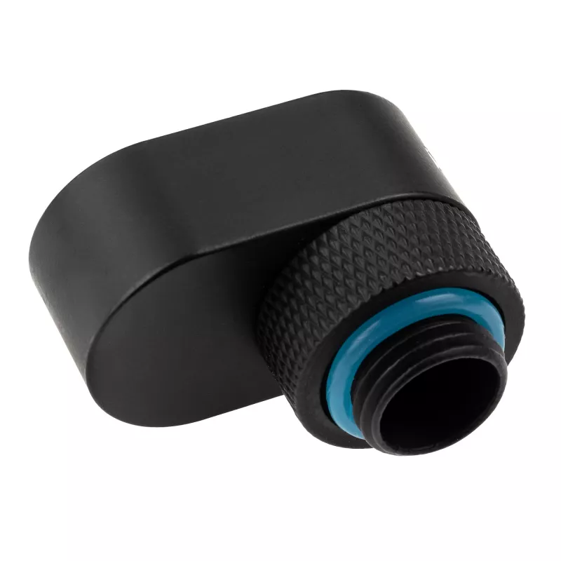 XSPC G1/4 Rotary 14 mm Offset -liitin - mattamusta