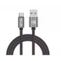 Tellur USB-datakaapeli USB–Type-C 1 m denim, punottu 1 m kaapeli lataukseen ja tiedonsiirtoon