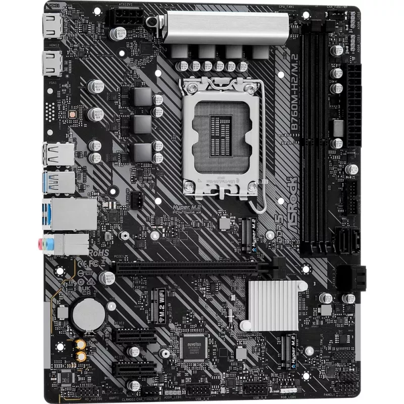 ASRock B760M-H2/M.2 DDR5 LGA1700 Micro-ATX -emolevy