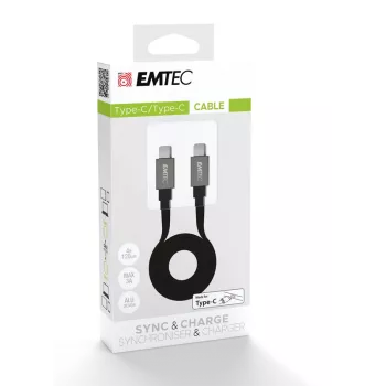 Emtec T700C2 1,2 m USB-C-kaapeli musta