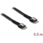 DELOCK PCIe 4.0 ohut SAS SFF-8654 4i -kaapeli 0,5 m