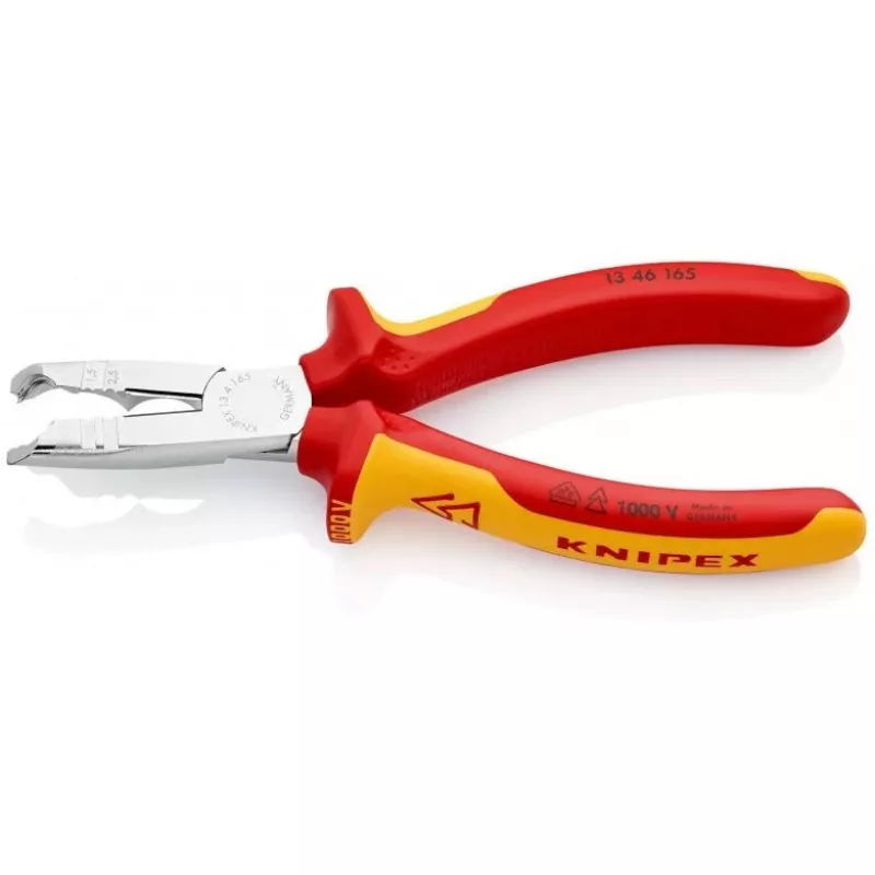 Knipex 13 46 165 kuorintapihdit punainen, keltainen