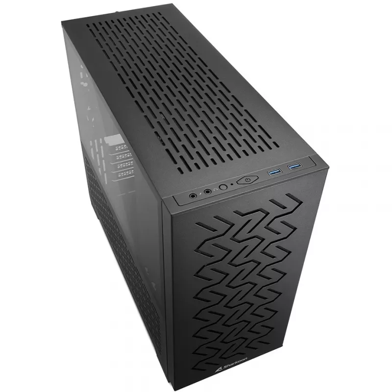 Sharkoon MS-Z1000 Micro-Tower-kotelo, musta