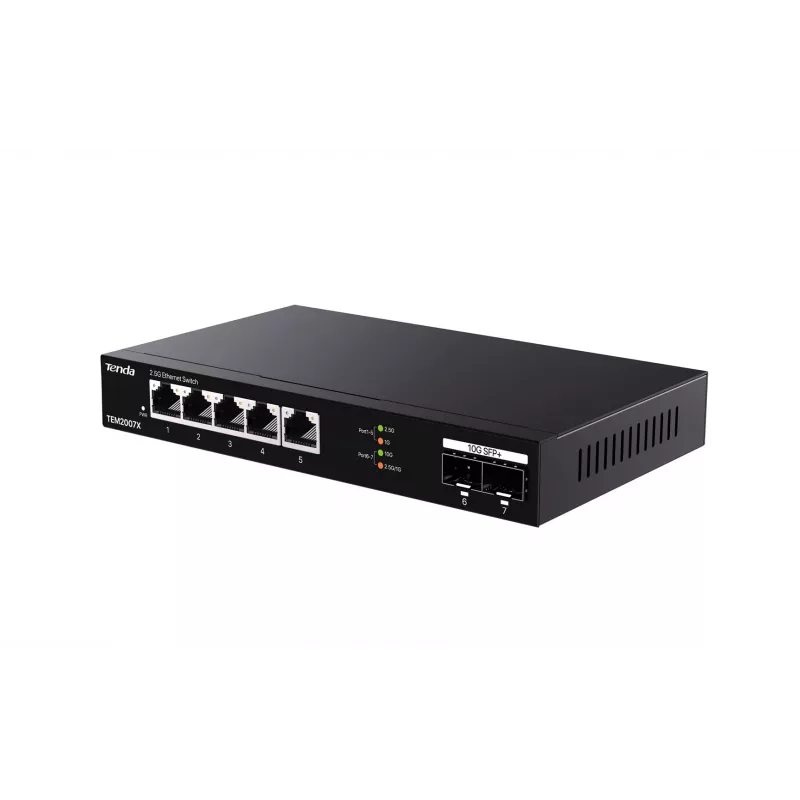 Tenda TEM2007X verkkokytkin 2.5G Ethernet 5 porttia