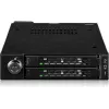Asemapaikan sovitinrunko icy dock MB092VK-B 2 x 6,3 cm U.2 / U.3 NVMe SSD-asemille 3,5 tuuman asemapaikkaan (musta)