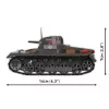 Rakennussarja Cobi Panzer I Ausf. B – 654 osaa, yksityiskohtainen pienoismalli