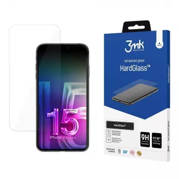 3MK HardGlass Smart lasinen näytönsuoja Apple iPhone 15 iskunkestävä ja naarmuuntumaton